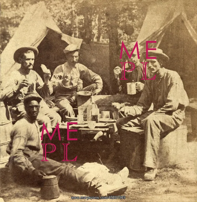 : Relaxed scene of soldiers from the Army ? : Relaxed scene of soldiers from the Army ?