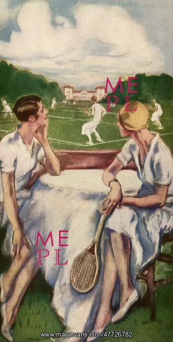  : Relaxing Tennis Players