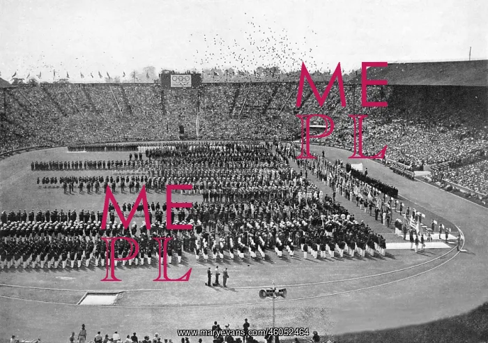 : Release of pigeons, Olympic opening ceremony, 1948 : Release of pigeons, Olympic opening ceremony, 1948