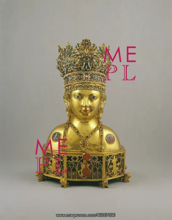 : Relic Bust of St. Erentrudis : Relic Bust of St. Erentrudis
