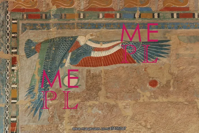 : Relief, Anubis shrine, Temple of Hatshepsut : Relief, Anubis shrine, Temple of Hatshepsut