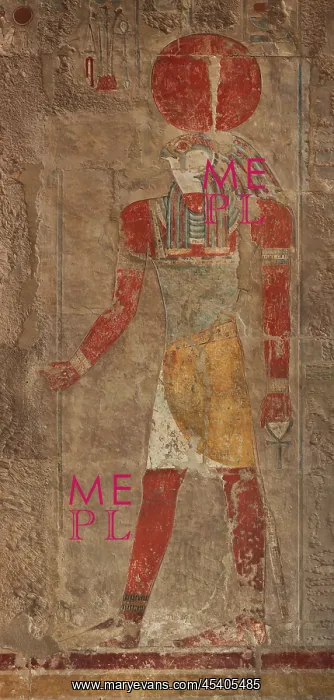 : Relief, Anubis shrine, Temple of Hatshepsut : Relief, Anubis shrine, Temple of Hatshepsut