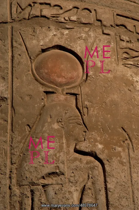 : Relief depicting Isis, Luxor temple. Egypt : Relief depicting Isis, Luxor temple. Egypt