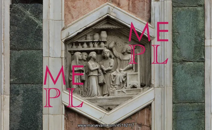 : Relief, Giotto's campanile, Florence, Tuscany, Italy : Relief, Giotto's campanile, Florence, Tuscany, Italy