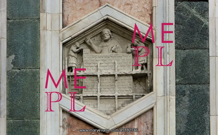 : Relief, Giotto's campanile, Florence, Tuscany, Italy