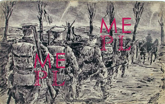 : A Relief Party making their way up the trenches : A Relief Party making their way up the trenches