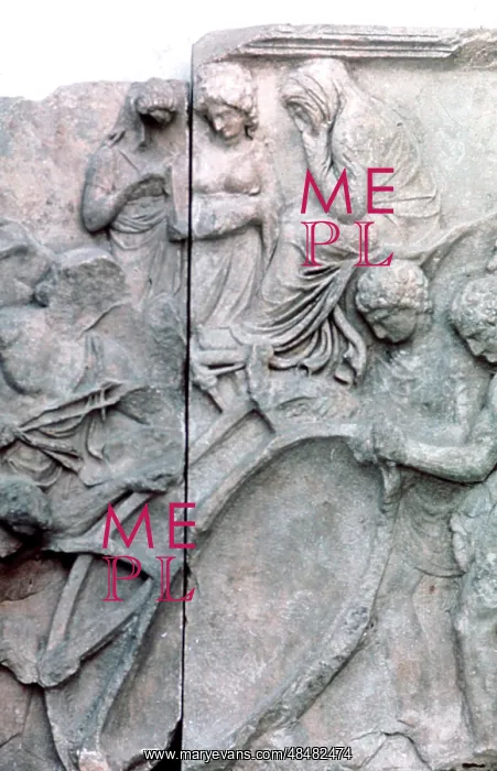 : Detail of a relief, from the Pergamon Altar, reconstructed : Detail of a relief, from the Pergamon Altar, reconstructed