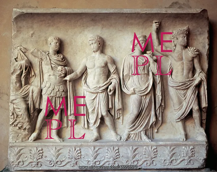  : Relief of a Roman tombstone