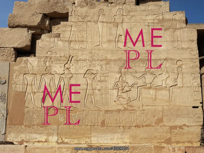 : Relief, Second courtyard, Ramesseum, Theban Necropolis : Relief, Second courtyard, Ramesseum, Theban Necropolis