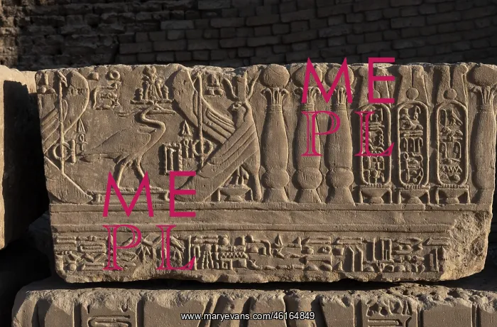 : Relief - Temple of Hathor - Dendera Complex : Relief - Temple of Hathor - Dendera Complex