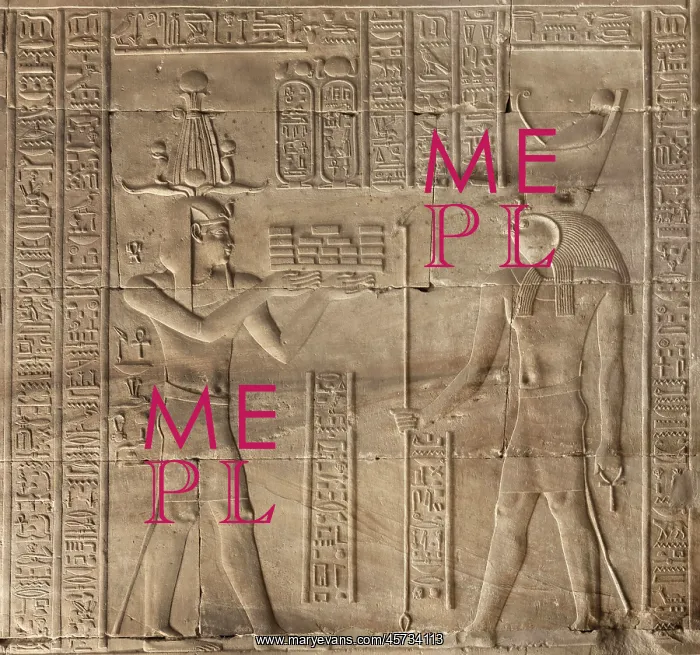 : Relief, Temple of Horus, Edfu, Egypt : Relief, Temple of Horus, Edfu, Egypt