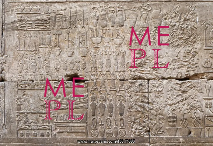 : Relief, Temple of Horus, Edfu, Egypt : Relief, Temple of Horus, Edfu, Egypt