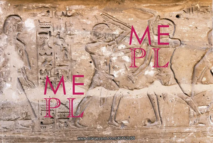 : Relief, Temple of Ramesses III, Medinet Habu, Thebes, Egypt : Relief, Temple of Ramesses III, Medinet Habu, Thebes, Egypt