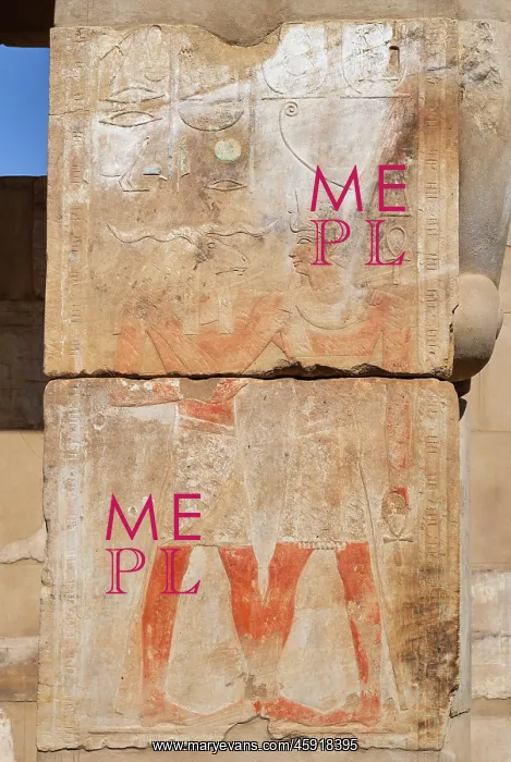 : Relief, Temple of Satet, Abu, Elephantine island, Egypt : Relief, Temple of Satet, Abu, Elephantine island, Egypt