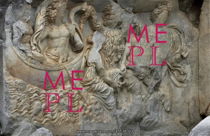 : Relief, Theatre, Perga, Antalya, Turkey : Relief, Theatre, Perga, Antalya, Turkey
