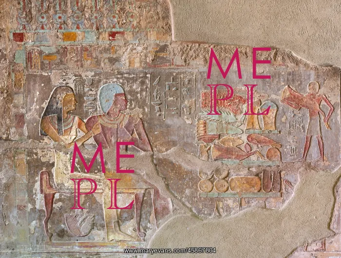 : Relief, tomb of Renni, Elkab, Egypt : Relief, tomb of Renni, Elkab, Egypt