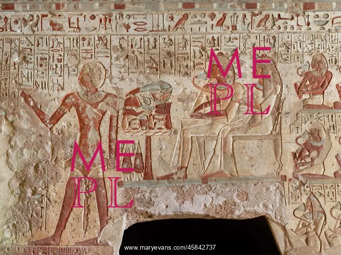 : Relief, tomb of Setaou, Elkab, Egypt : Relief, tomb of Setaou, Elkab, Egypt