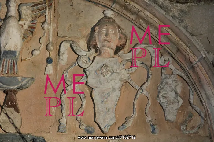 : Relief, Tomb of Thomas James, Cathedral Saint-Samson : Relief, Tomb of Thomas James, Cathedral Saint-Samson