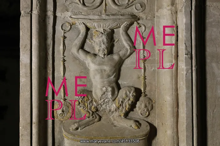 : Relief, Tomb of Thomas James, Cathedral Saint-Samson : Relief, Tomb of Thomas James, Cathedral Saint-Samson