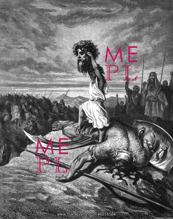 : religion, biblical scenes, David with the head : religion, biblical scenes, David with the head