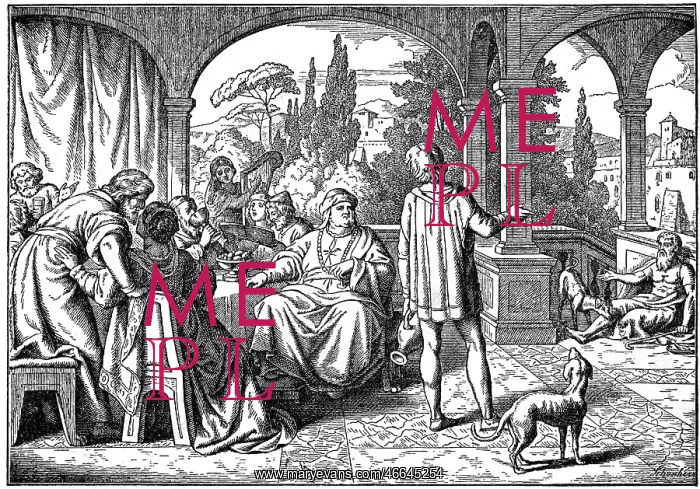 : religion, biblical scenes, The rich debauch and : religion, biblical scenes, The rich debauch and