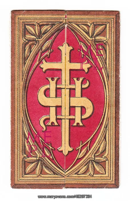: Religious design on a Christmas card : Religious design on a Christmas card