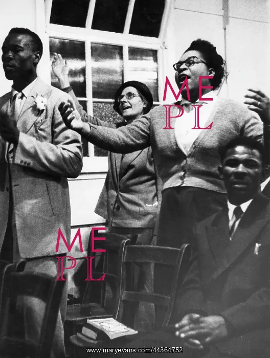 : Religious meeting, Brixton, 1955 : Religious meeting, Brixton, 1955