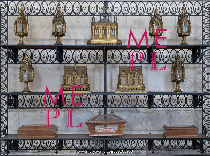 : Reliquaries, Abbatiale Saint-Pierre, Corbie, France : Reliquaries, Abbatiale Saint-Pierre, Corbie, France