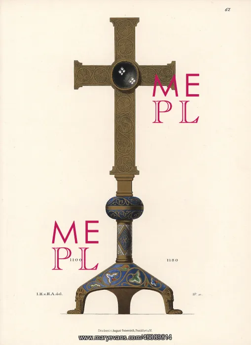 : Reliquary cross : Reliquary cross