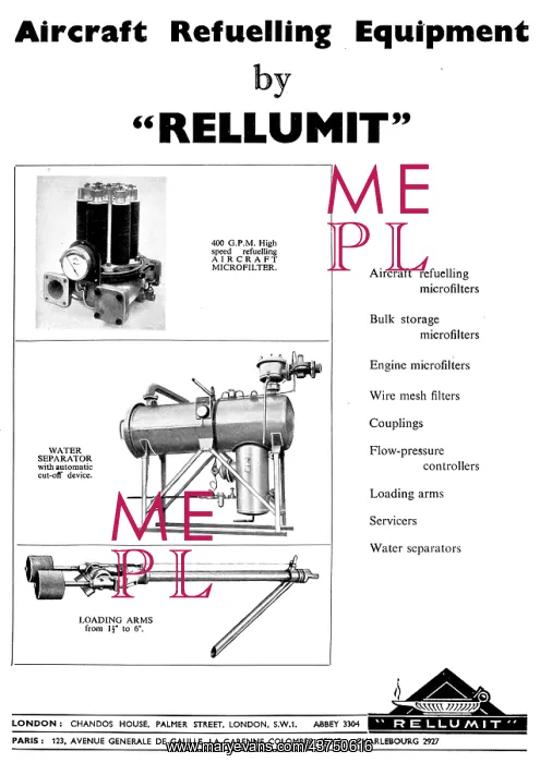 : Rellumit Aircraft Refuelling Equipment : Rellumit Aircraft Refuelling Equipment