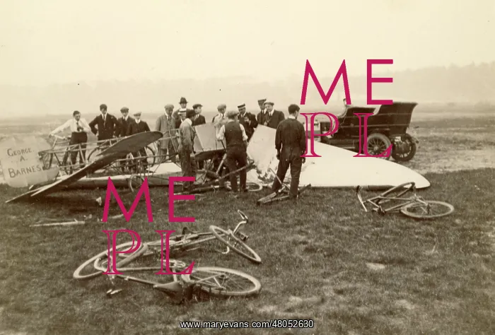  : The remains of the Humber monoplane in 1911
