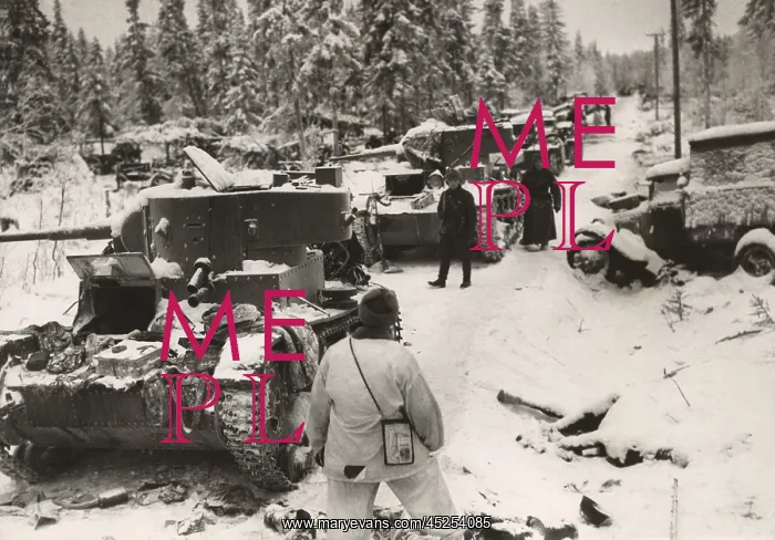 : Remains of a Soviet army destroyed in the Battle : Remains of a Soviet army destroyed in the Battle