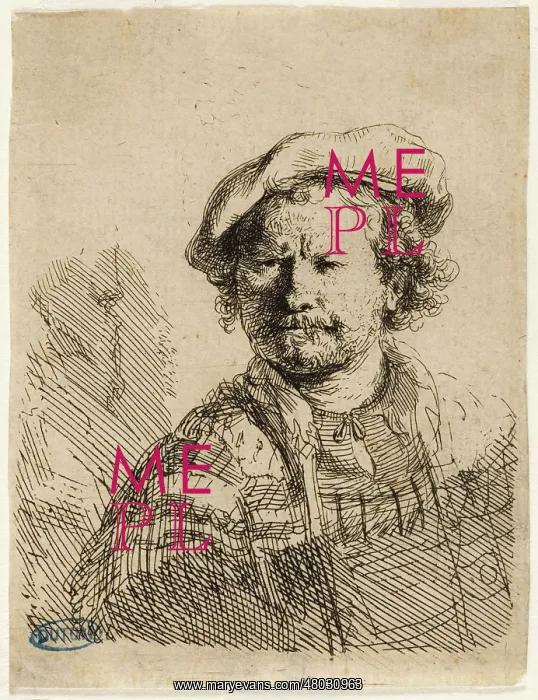: Rembrandt with a flat cap : Rembrandt with a flat cap
