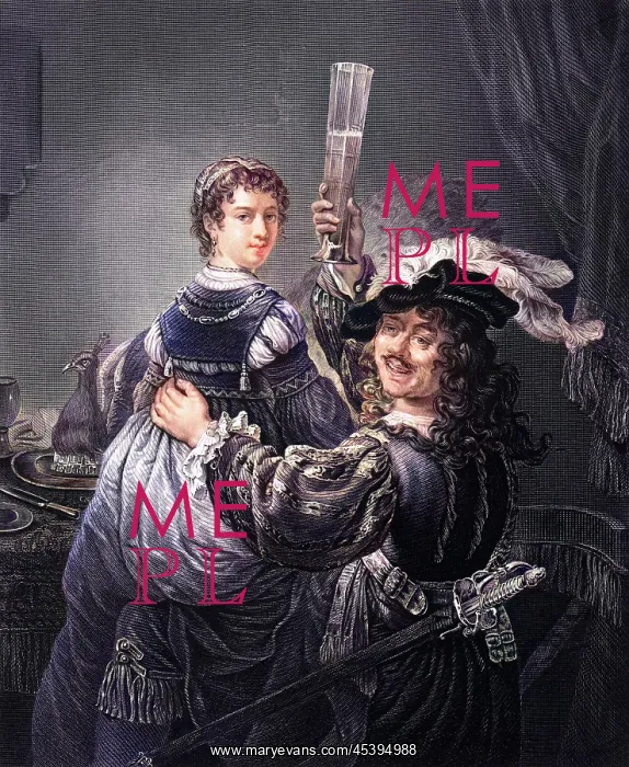 : REMBRANDT AND SASKIA : REMBRANDT AND SASKIA