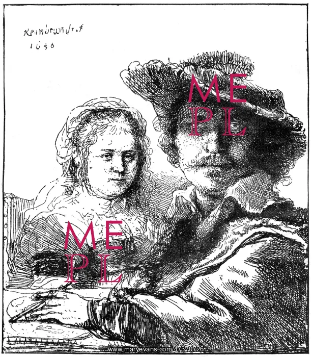 : REMBRANDT AND SASKIA : REMBRANDT AND SASKIA