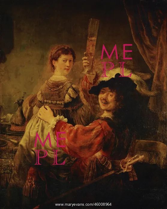 : Rembrandt self-portrait, with Saskia : Rembrandt self-portrait, with Saskia