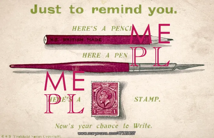 : A REMINDER TO WRITE : A REMINDER TO WRITE
