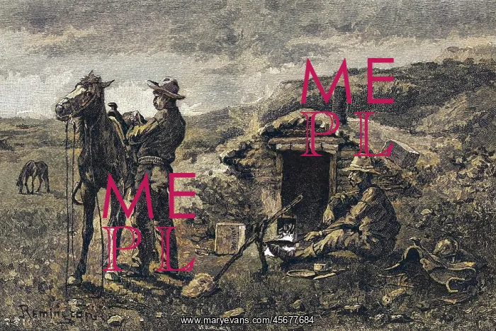 : REMINGTON / COWBOY IN CAMP : REMINGTON / COWBOY IN CAMP