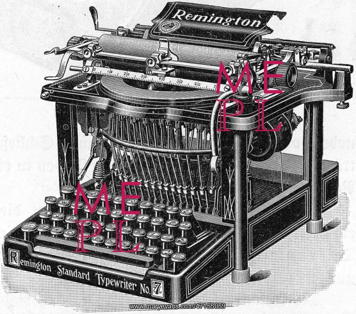 : Remington Standard Typewriter No. 7 : Remington Standard Typewriter No. 7