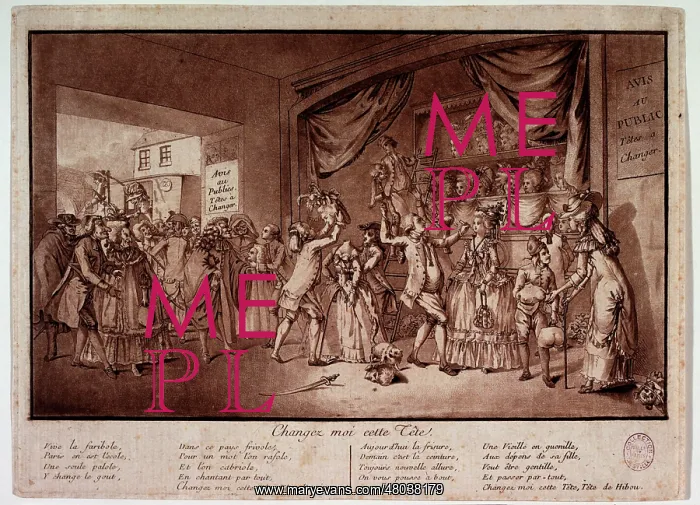 : Remove That Head. Engraving. Paris : Remove That Head. Engraving. Paris