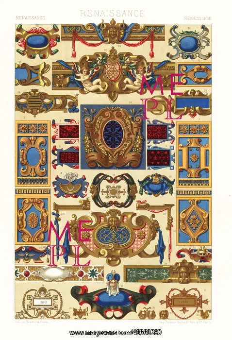 : Renaissance art: cartouches : Renaissance art: cartouches