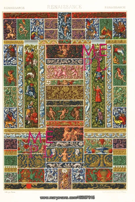 : Renaissance art: decorative book design : Renaissance art: decorative book design