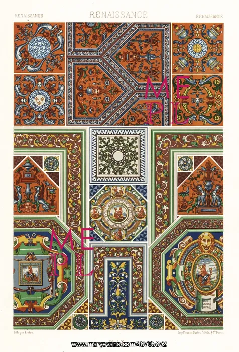 : Renaissance art: enamelled tiles : Renaissance art: enamelled tiles