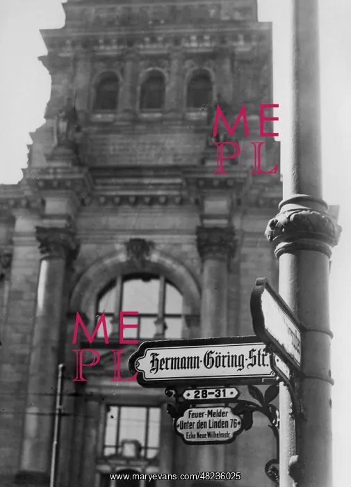 : Renaming of the Ebertstrasse in Berlin, 1933 : Renaming of the Ebertstrasse in Berlin, 1933