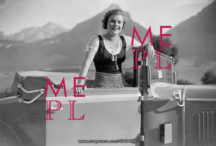 : Renate Mueller in St. Wolfgang, 1930 : Renate Mueller in St. Wolfgang, 1930