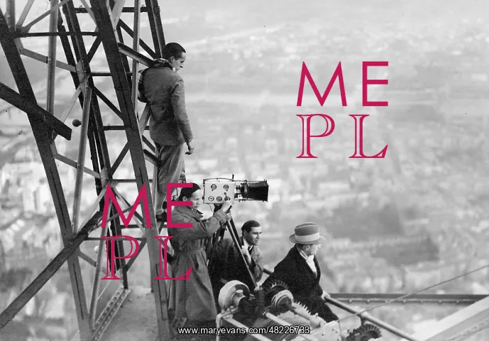 : Rene Clair at the filming of La Tour, 1928 : Rene Clair at the filming of La Tour, 1928