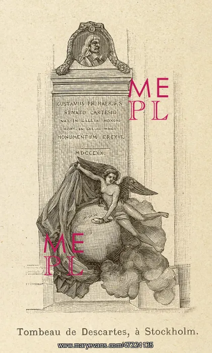 : RENE DESCARTES / TOMB : RENE DESCARTES / TOMB