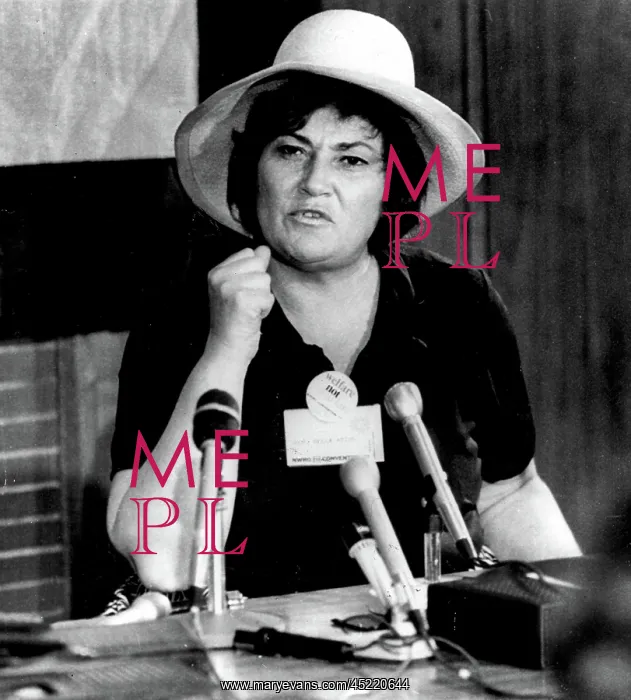 : Rep. Bella Abzug at a press conference ? : Rep. Bella Abzug at a press conference ?