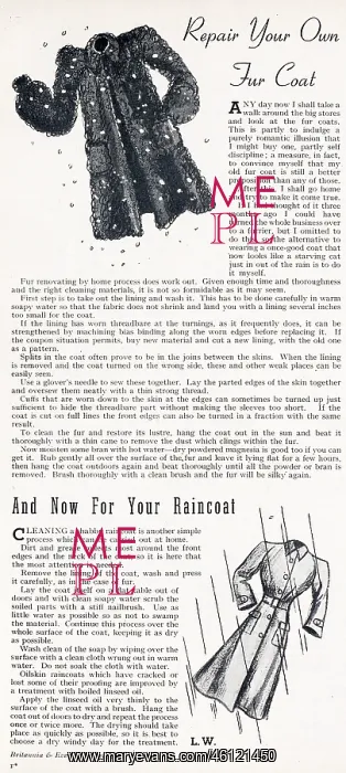 : Repair your own fur coat, 1944 : Repair your own fur coat, 1944