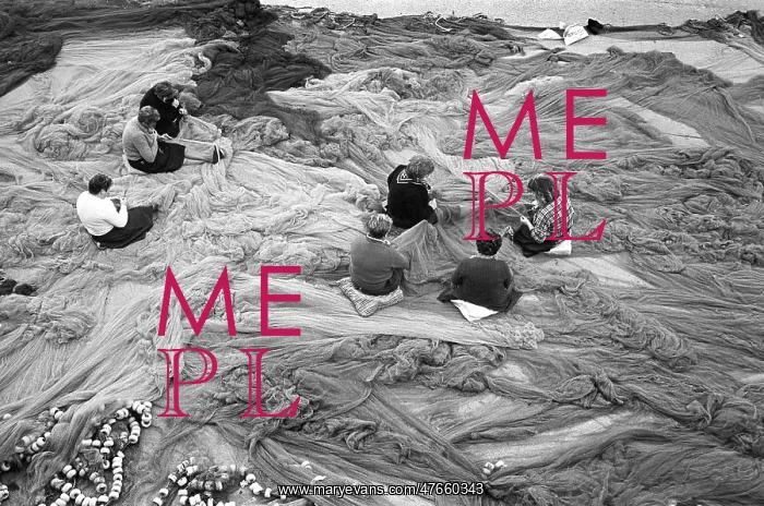 : Repairing nets, Bermeo, Spain - 3 : Repairing nets, Bermeo, Spain - 3